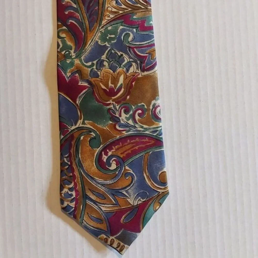 Designer Collection Men's Silk‎ Multicolored Necktie